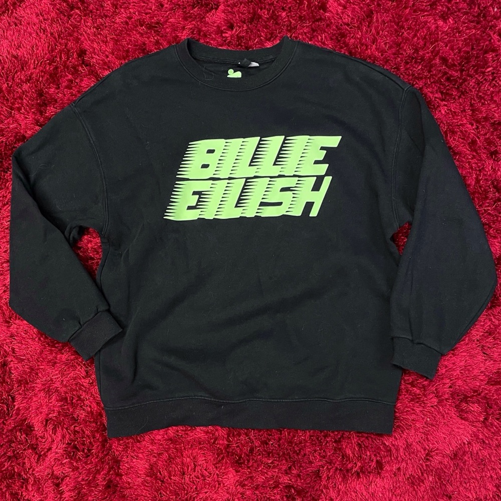Billie Eilish H&M Crew Neck Black Small Don’t Smile At Me Happier Than Ever